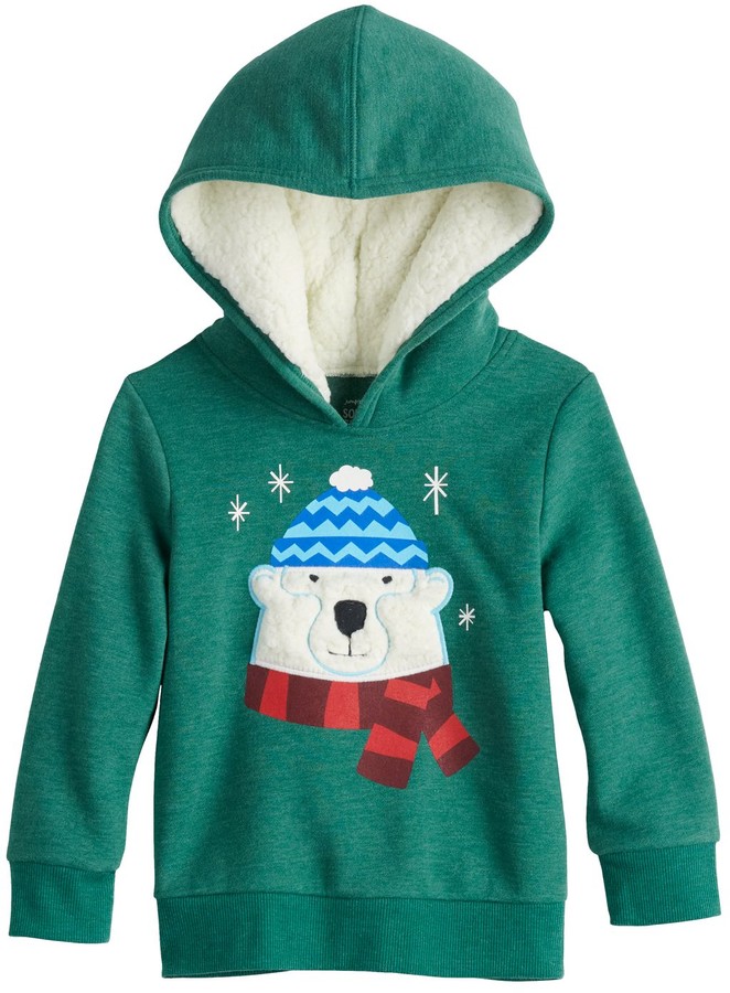 sherpa lined hoodie toddler boy