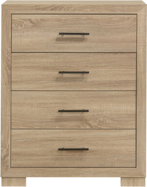 Wildon Home Arielle 4-drawer Bedroom Chest of Drawers Light Oak