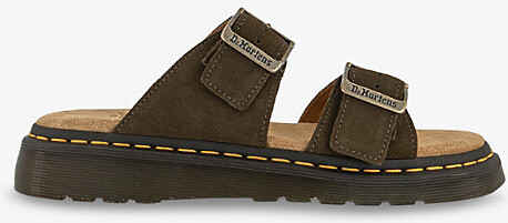 Dr. Martens Womens Khaki Josef Suede Slide Sandals Eur 40 / 7 Uk Women