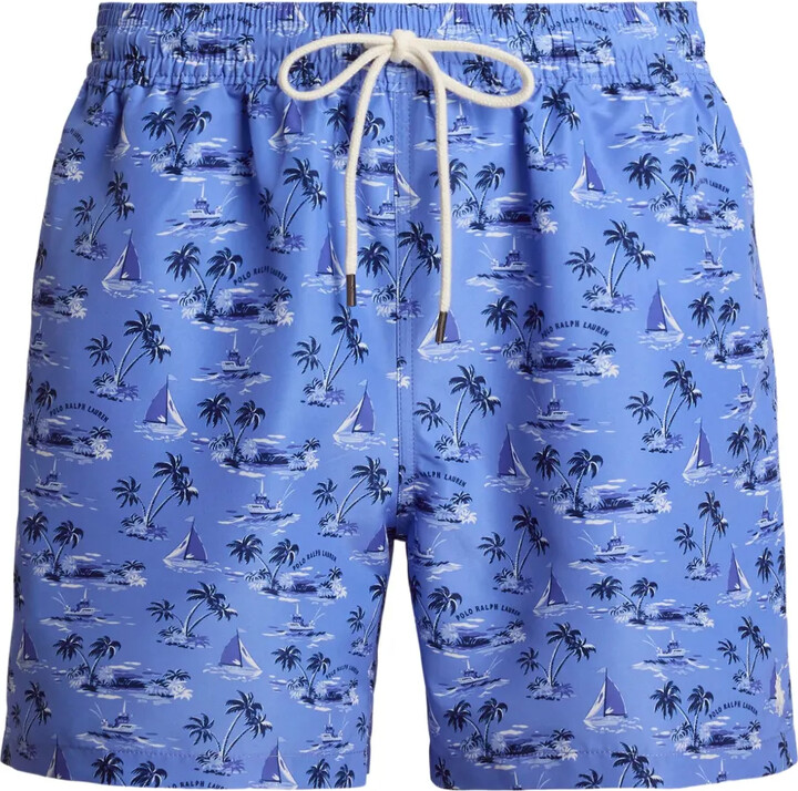 Polo Ralph Lauren Traveler graphic-print swim shorts