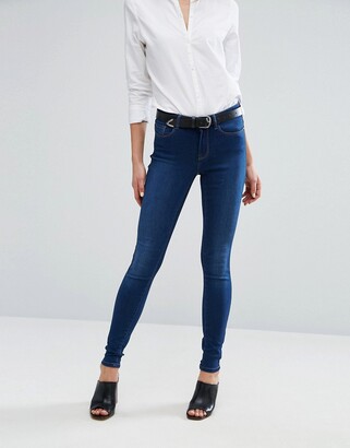 Vero Moda High Waist Indigo Skinny Jeans - ShopStyle