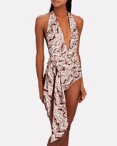 Thumbnail for your product : Palm Swimwear Paloma Printed Halter One-Piece Swimsuit