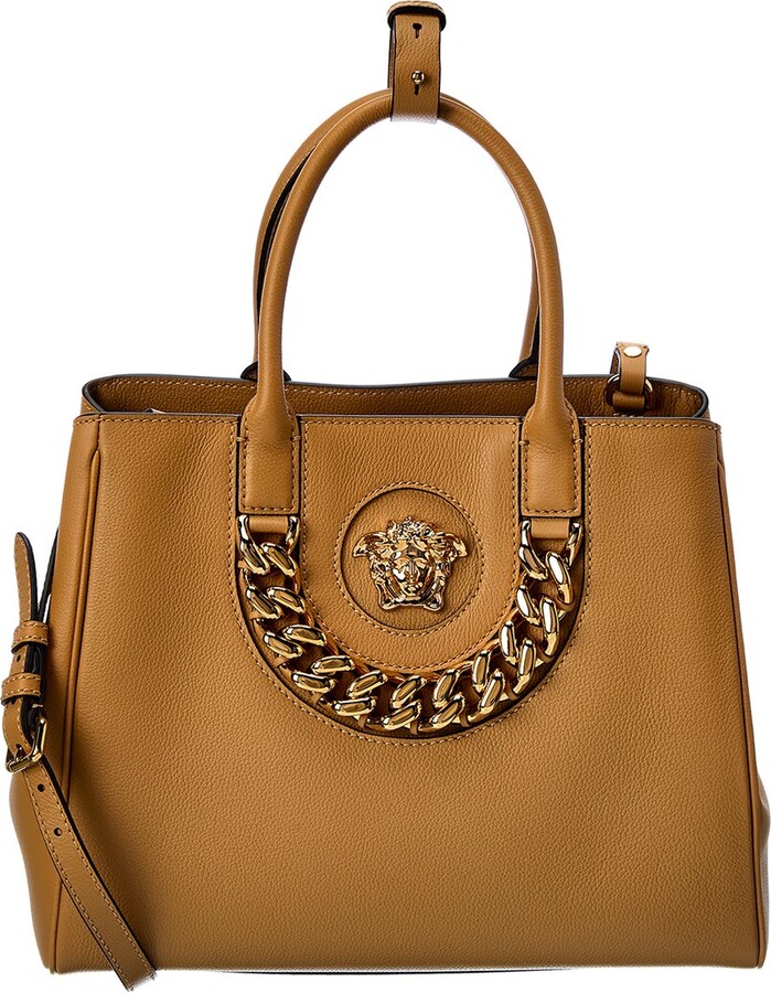 Versace La Medusa Large Leather Tote ShopStyle