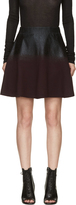 Thumbnail for your product : 3.1 Phillip Lim Burgundy Coated Wool Skirt
