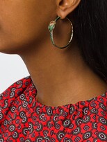 Thumbnail for your product : Aurélie Bidermann 18kt gold Scarab Couture tsavorite and diamond earrings