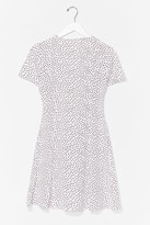 Thumbnail for your product : Nasty Gal Womens Polka Dot Button Front Dress - White - L