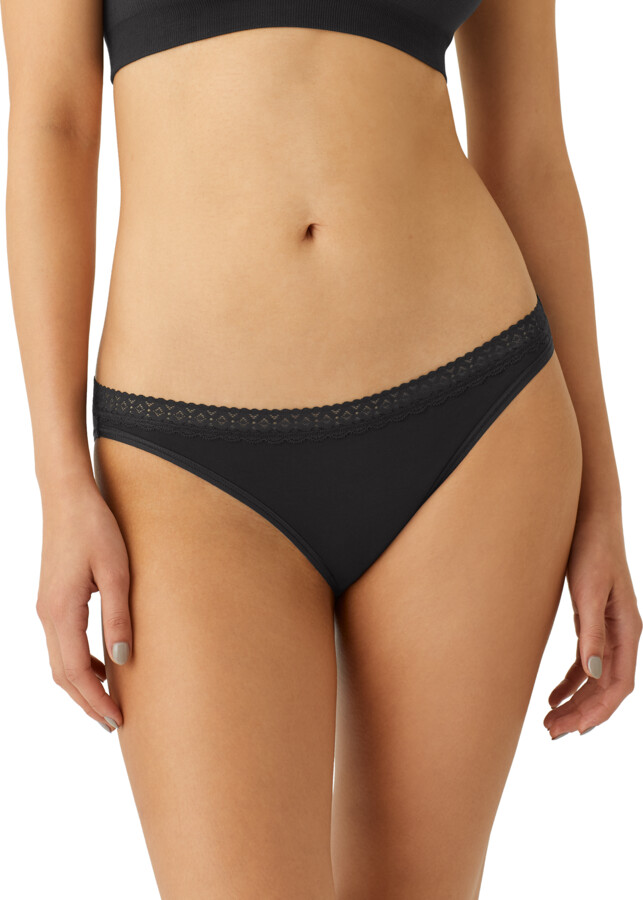 Bombas Women's Cotton Modal Blend Bikini Underwear - Black - XS