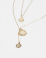 Thumbnail for your product : And other stories & layered medallion necklace in gold