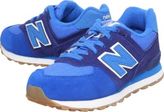 Thumbnail for your product : New Balance 574 suede and mesh trainers 9-10 years