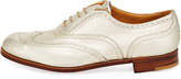 Thumbnail for your product : Gravati Metallic Leather Wing-Tip Oxford