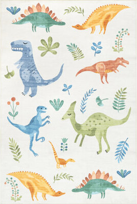 Langley Street™ Eamon Graphic Machine Washable Area Rug for Living Room Bedroom Dining Room Nursery Kitchen