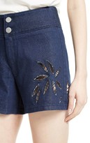 Thumbnail for your product : See by Chloe Women's Embroidered Denim Shorts