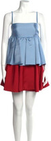 Square Neckline Mini Dress 