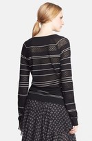 Thumbnail for your product : Jason Wu Stripe Pointelle Silk Sweater