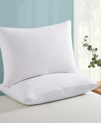 Unikome 2 Pack Wave Quilted Down and Feather Square Pillow Insert