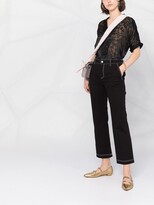 Thumbnail for your product : RED Valentino Cropped Denim Jeans