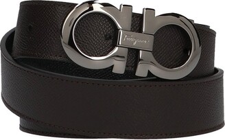 Ferragamo Men's Reversible Leather Gancini-Buckle Belt