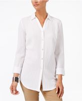 Thumbnail for your product : JM Collection Crinkled Shirt, Created for Macy's