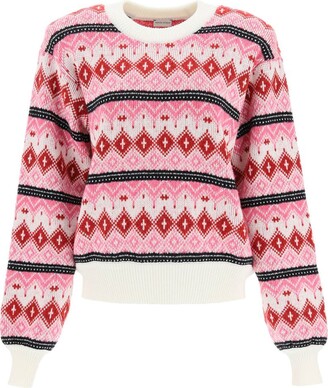 Magda Butrym fair isle jacquard knit sweater - ShopStyle