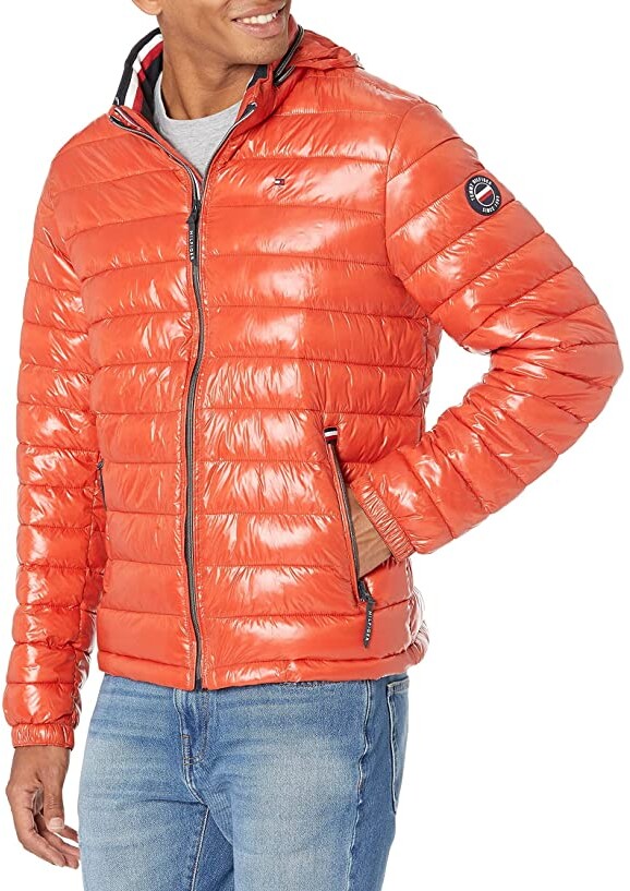 orange bubble jacket