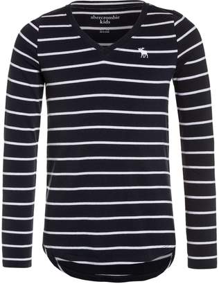Abercrombie & Fitch V NECK Long sleeved top navy