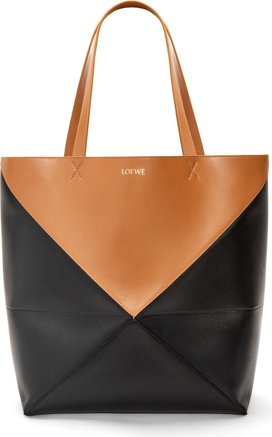 Loewe Men's Leather-trimmed Logo-jacquard Canvas Tote Bag