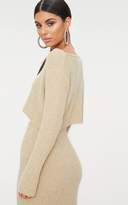 Thumbnail for your product : PrettyLittleThing Stone Boucle Knit Jumper