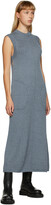 Thumbnail for your product : Peter Do SSENSE Exclusive Blue Knit Sleeveless Dress
