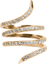 Thumbnail for your product : Aurate Diamond Snake Ring with White Diamonds