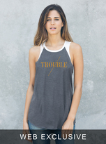 Thumbnail for your product : Junk Food Clothing Trouble Raglan Tank