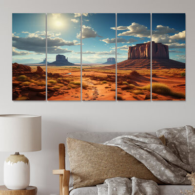 Foundry Select USA Monument Valley Magic - Landscapes Metal Wall Art Living Room Set