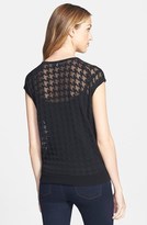 Thumbnail for your product : Vince Camuto Burnout Houndstooth Crewneck Sweater