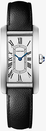Crwsta0101 Tank Americaine Small Steel and Leather Quartz Watch 1 Size