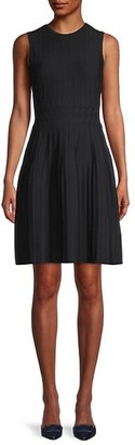 Ted Baker Stitch-Detailed Fit Flare Dress
