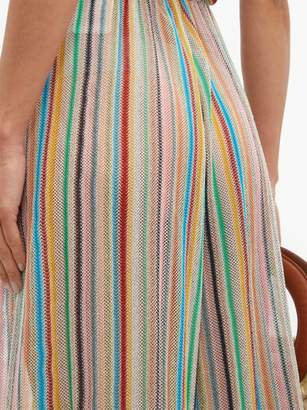 Missoni Mare - Striped Knitted-mesh Jumpsuit - Womens - Multi