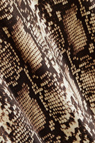 Thumbnail for your product : Nili Lotan Snake-print Silk-charmeuse Maxi Dress