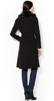 Thumbnail for your product : Lauren Ralph Lauren Wool-Cashmere-Blend Belted Faux-Fur-Collar Coat