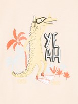Thumbnail for your product : Emile et Ida dinosaur ye ah T-shirt