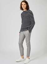 Thumbnail for your product : Topman Light Grey Salt And Pepper Ultra Skinny Fit Cropped Smart Pants