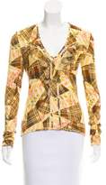 Thumbnail for your product : John Galliano Patterned V-Neck Sweater