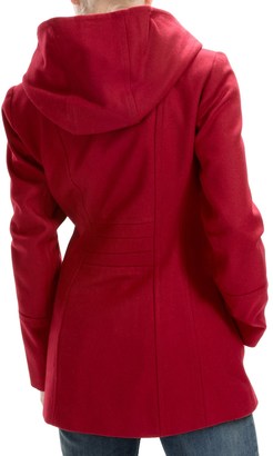 London Fog Full-Zip Car Coat - Wool Blend, Hooded (For Women)