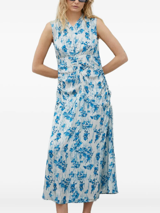 DAY Birger et Mikkelsen Floral Gathered Midi Dress