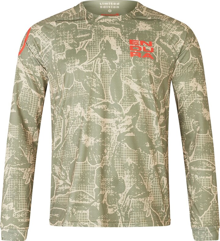 Endura Grid Floral Printed Long-Sleeve T-Shirt - Men's