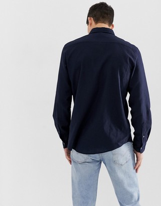 French Connection slim fit long sleeve linen shirt