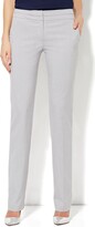 Thumbnail for your product : New York and Company Petite Straight-Leg Pant - SIgnature Fit - Grey Pinstripe - 7th Avenue