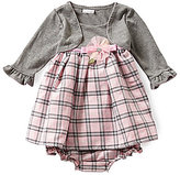 Thumbnail for your product : Sweet Heart Rose 12-24 Months Knit-To-Woven Cardigan Dress & Matching Panty Set