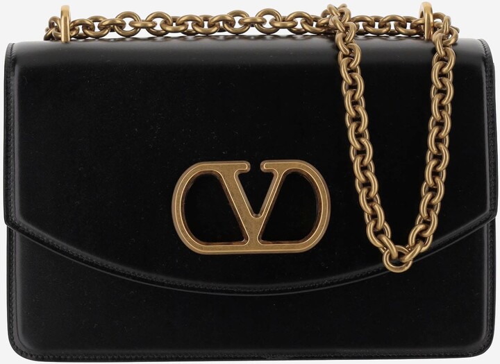 Valentino Garavani Vain Leather Shoulder Bag