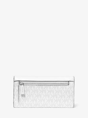 Michael Kors Large Logo And Leather Envelope Wallet