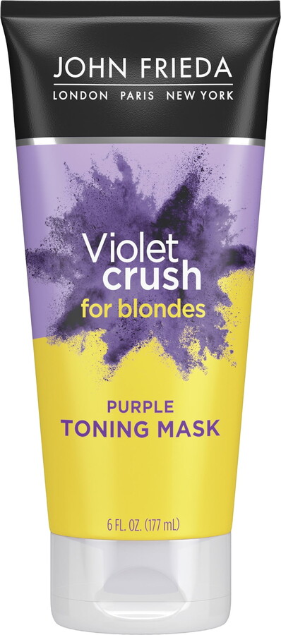 John Frieda Purple Shampoo Violet Crush for Blonde Hair, Deep Conditioning Treatment, 6 oz