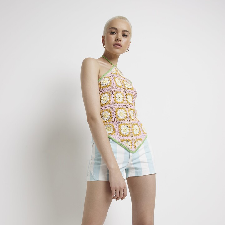 river island crochet top